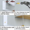 6 Pcs Shelf Bracket, Shelf Brackets, Brackets, Brackets for Shelves,