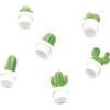 6Pcs White Fridge Magnets, Cute Cactus Sticker Magnet Stickers, Whiteboard
