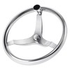 3 Spoke Stainless Steel Boat Steering Wheel 13-1/2" Dia with