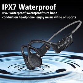 Generic Bone Conduction Headphones,Upgraded IPX7 Waterproof Wireless Running Earbuds,Open Ear Headphones Bluetooth 5.3 with Mic,10H Playtime for Running,Cycling,Hiking,Gym,Workout. (Gray), S800C