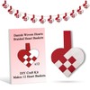 12 DIY Danish Heart Baskets. Precut and Ready to Use,