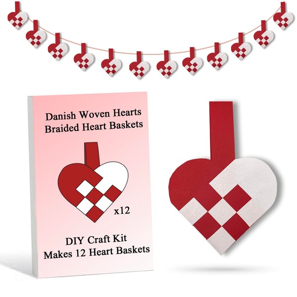 12 DIY Danish Heart Baskets. Precut and Ready to Use,