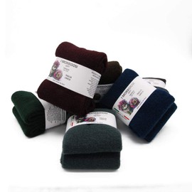 Frencis Women's Wool Knee-Length Socks with Soft Elastic, One Size (6 Pairs), Assorted Dark, 35-41, Assorted dark