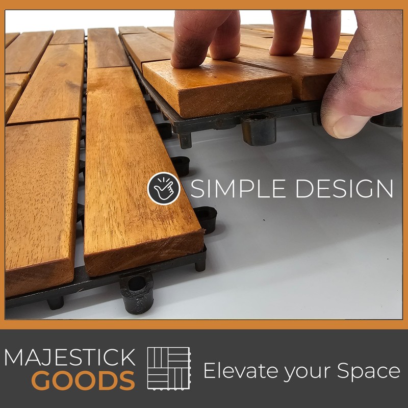 Interlocking Deck Tiles 24 x 12 Long Boards Snap Together