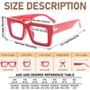 REAVEE 3 Pack Oprah Style Reading Glasses for Women Men,