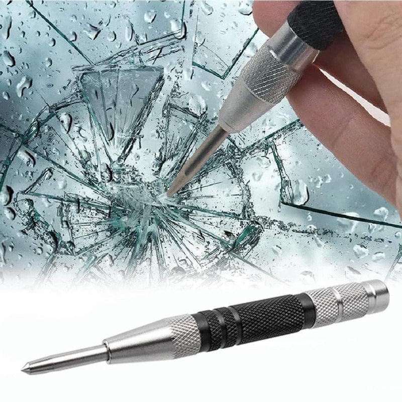 Gasea 155mm Automatic Center Punch Heavy Duty Adjustable Tension One-Handed