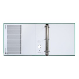 Bindertek 3-Ring 3-Inch Premium Linen Textured Binder, Evergreen (3EFN-EV)