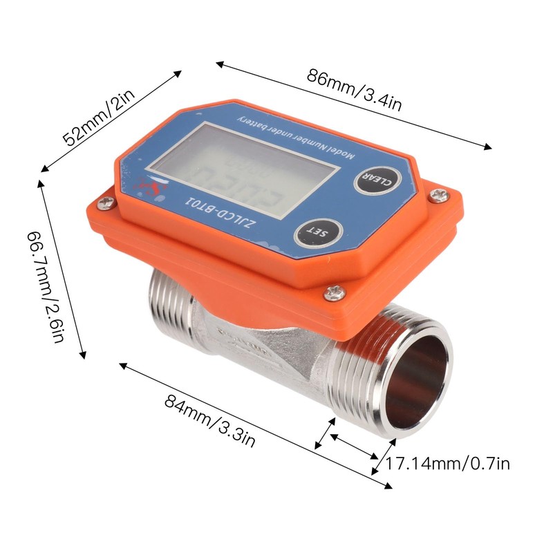 Wnesy Water Flow Meter Multi Water Flow Meter Acid Resistance
