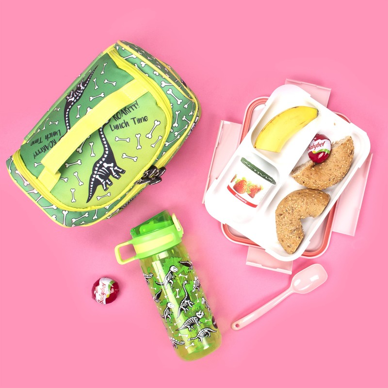 Fringoo - Dinosaur Lunch Time - Kids Water Bottle with
