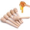 50pcs Honeycomb Stick 8cm Mini Wooden Honey Dipper Sticks Honey