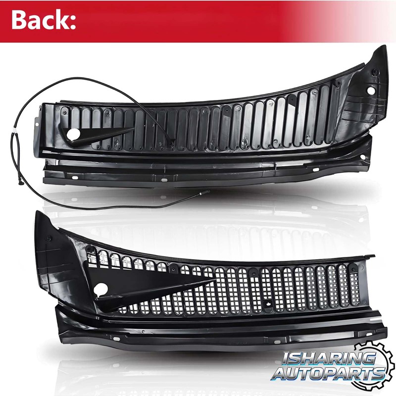 2Pcs Black Windshield Wiper Cowl Panel for 1999-2007 Ford F250