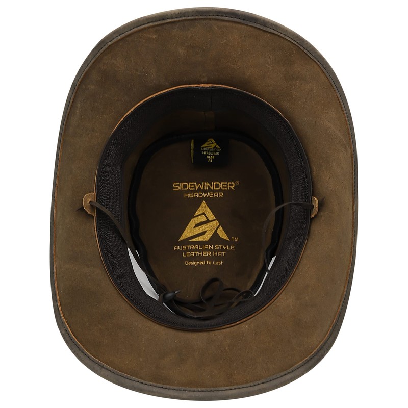 Sidewinder Cowboy Hat Durable Jungle Grain Leather Unisex Adult for