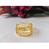 Crown Design Napkin Rings - 12Pcs Round Table Decor Holder