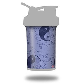 Skin Decal Wrap works with Blender Bottle ProStak 22oz Feminine Yin Yang Blue (BOTTLE NOT INCLUDED)