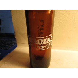 SAUZA CONMEMORATIVO TEQUILA -CHANGE YOUR LATTITUDE- Amber Shooter shotglass new