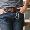 lasuroa Silver Cool Carabiner Clip, Zinc Alloy Unique Irregular Shaped