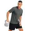 MAGCOMSEN Mens Workout Shirts Dry Fit Short Sleeve Running Tee