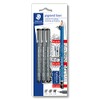 Staedtler - Fineliner pigment liner 3 ST & je 1 Bleistift + 1 Radierer