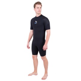 IST PURiGUARD 3mm Neoprene Shorty Wetsuit with Super-Stretch Armpit Panels (Men's L)