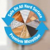 CleanAide Disposable Microfiber Mop Pads in Easy Grab Dispenser Box,