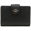 Coach MDM CRN Zip Women's IMBLK Im/Black Bi-fold Wallet, IMBLK