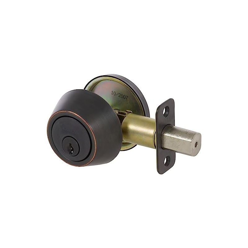 Delaney Hardware 200S-US10BE-Single Single Cylinder Deadbolt, Edge Oil Rubbed Bronze