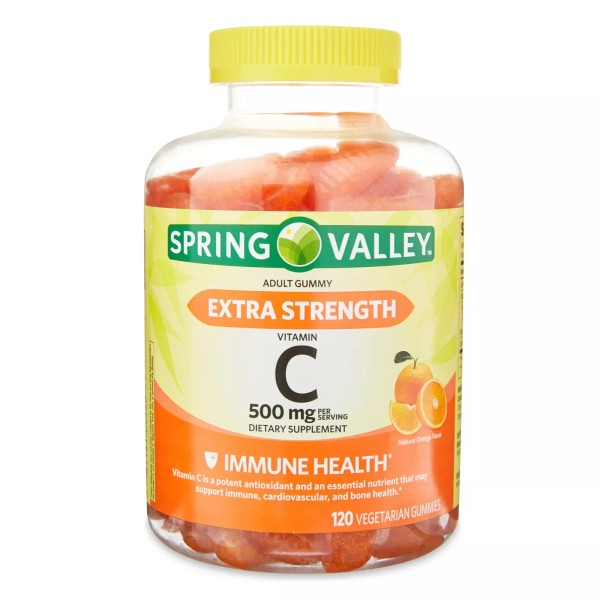 Spring Valley Extra Strength Vitamin C, 500 Mg Vegetarian Gummies,
