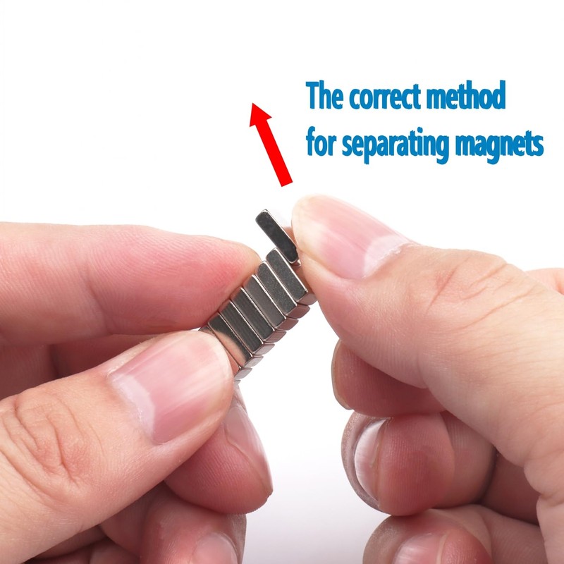 60Pack Rectangular Magnets Bar Magnets Square Magnets Small Magnets for