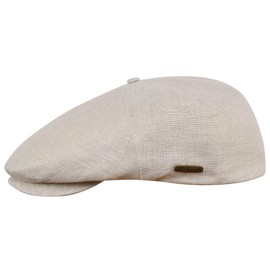 Sterkowski 100% Linen, Super Light, 5 Panel, Applejack, Summer Flat Cap -