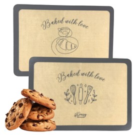 Daisy Premium Silicone Baking Mats Set of 2
