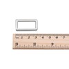 sourcing map Metal Rectangle Ring Buckles 25.7x12.5mm for Bags Belts