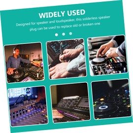 Mipcase 2Pcs Angled Banana Plugs for Speaker Wire Solderless Connector for Sound System Amplifier Durable Right Angle Design for High Fidelity Audio Quality