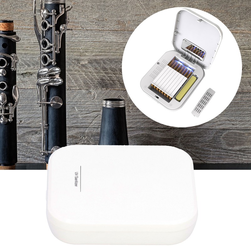 Solo Saxophone Reed Case UVC+UVA Double Ultraviolet Lamp Beads Mouthpiece