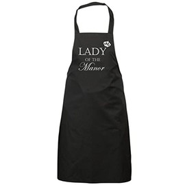 60 Second Makeover Limited Lady Of The Manor Black Apron Novelty Gift Chef Kitchen Present Mothers Day