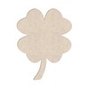 12" Four Leaf Clover Unfinished Wood Shape