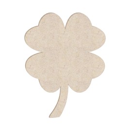12" Four Leaf Clover Unfinished Wood Shape