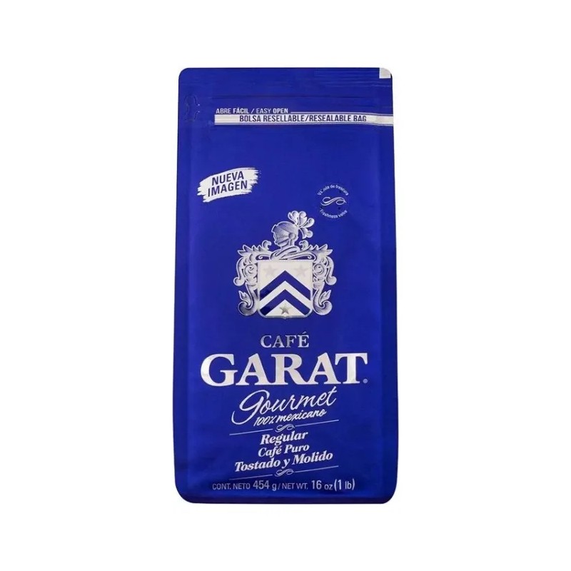 1pzs Cafe Americano Regular Molido Garat De 454 Gr
