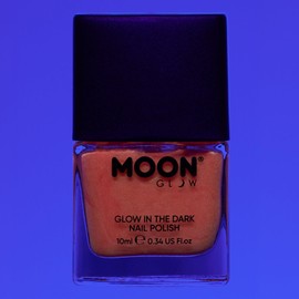 Moon Glow - Glow in the Dark Nail Varnish 14ml Red – Phosphorescent - Charge to glow