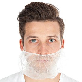 FRANZ MENSCH Hygostar Beard Protection Large Polypropylene White L 50 cm W 30 cm Universal Pack of 1000