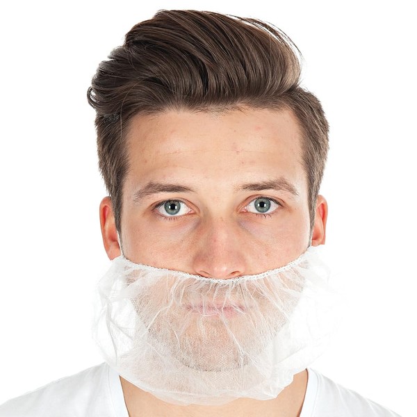 FRANZ MENSCH Hygostar Beard Protection Large Polypropylene White L 50