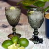 WHW Whole House Worlds Baroque Goblet Glasses, Set of 6,