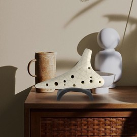 VICASKY 8pcs Ocarina Holder Stand Resin Ocarina Display Storage Support Stand Base Musical Instrument Bracket Tabletop Racks For 6 Holes 12 Holes Flute