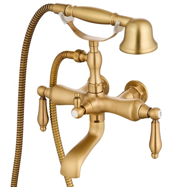 gotonovo 3 3/8 Vintage Bathtub Filler Wall Mount Clawfoot Tub