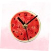 LABRIMP Refrigerator Stickers Clock Creative Fruit Pattern Wall Clock Magnets