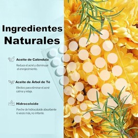 Parches Hidrocoloides para Acné (108 uds) - Ultra Finos e Invisibles, Absorben Impurezas y Sebo, Resistentes al Agua, Uso Diario y Nocturno, Tratamiento para Espinillas y Puntos Negros