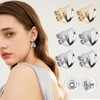 8Pcs Earring Backs for Droopy Ears Adjustable Support Backs Heavy