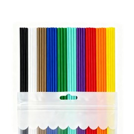 TSULEE PCL Filament for 3D Pens, 0.1 inch (2.5 mm) Diameter, For Children and Elementary School Students, 150 Pieces, 10 Color Refill Set (Rainbow Multicolor), Low Temperature Modeling, Length 5.9