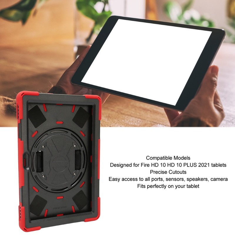 Rugged Tablet Case Drop Protection Tablet Shockproof Shell with Hand