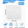 ZEXIJOW Set of 4 White Carpet Non-Slip Underlay - Non-Slip,