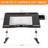 Laptop Desk for Bed, Adjustable Bed Desk with Foldable Legs